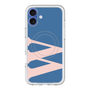 スリムプロテクションプレミアムケース with MagSafe［ オリジナル - initial color - W navy ］