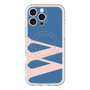 スリムプロテクションプレミアムケース with MagSafe［ オリジナル - initial color - W navy ］