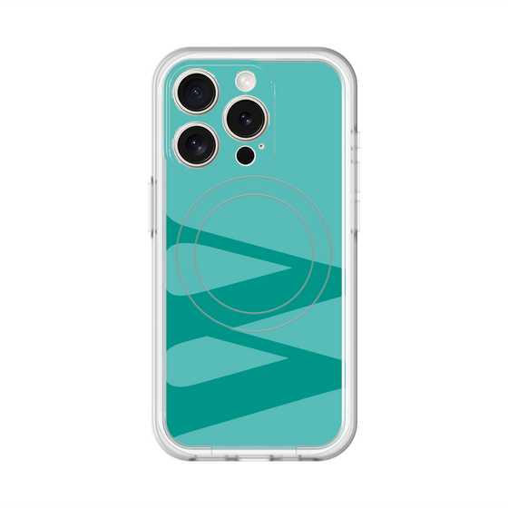 スリムプロテクションプレミアムケース with MagSafe［ オリジナル - initial color - W light green ］
