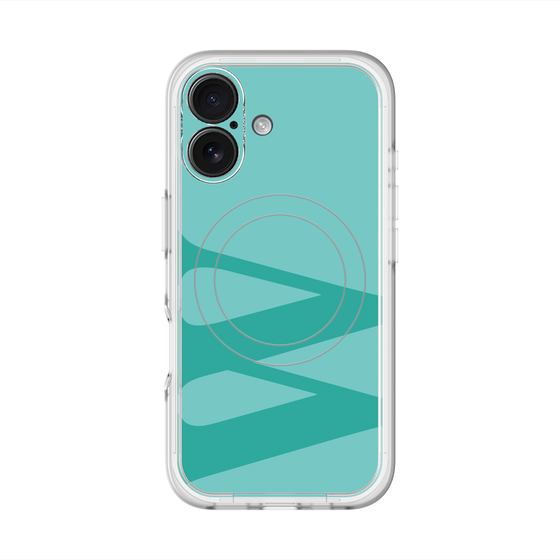 スリムプロテクションプレミアムケース with MagSafe［ オリジナル - initial color - W light green ］