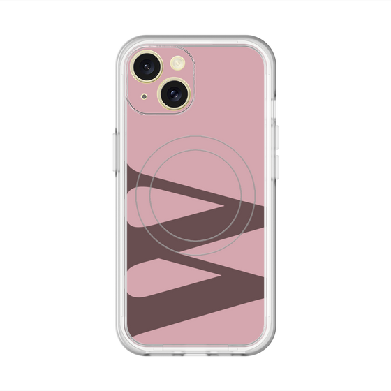スリムプロテクションプレミアムケース with MagSafe［ オリジナル - initial color - W dusty pink ］