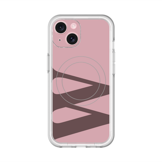 スリムプロテクションプレミアムケース with MagSafe［ オリジナル - initial color - W dusty pink ］