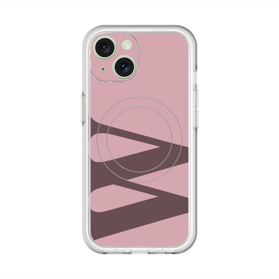 スリムプロテクションプレミアムケース with MagSafe［ オリジナル - initial color - W dusty pink ］