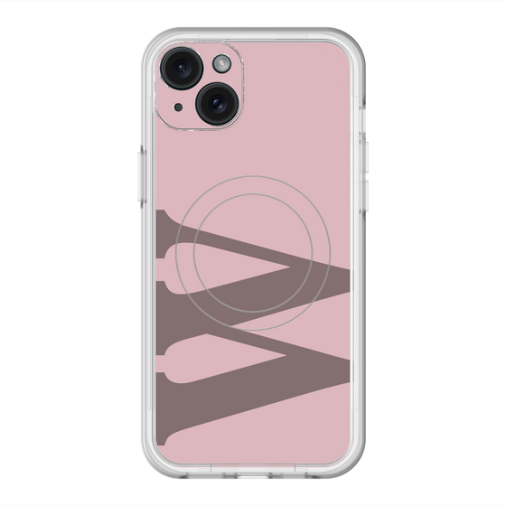 スリムプロテクションプレミアムケース with MagSafe［ オリジナル - initial color - W dusty pink ］