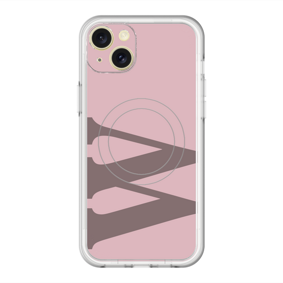 スリムプロテクションプレミアムケース with MagSafe［ オリジナル - initial color - W dusty pink ］