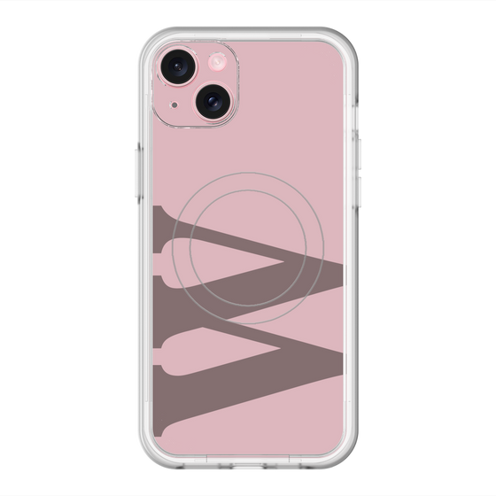 スリムプロテクションプレミアムケース with MagSafe［ オリジナル - initial color - W dusty pink ］