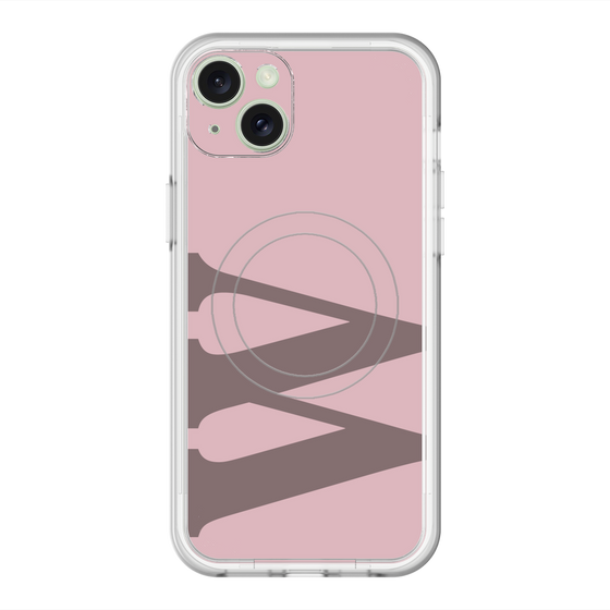 スリムプロテクションプレミアムケース with MagSafe［ オリジナル - initial color - W dusty pink ］