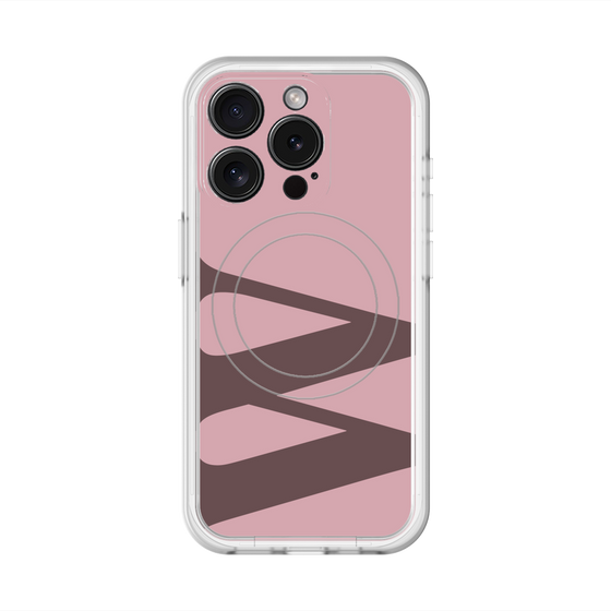 スリムプロテクションプレミアムケース with MagSafe［ オリジナル - initial color - W dusty pink ］