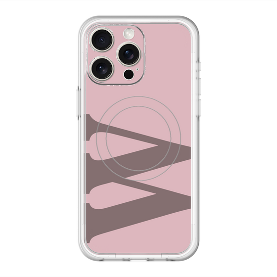 スリムプロテクションプレミアムケース with MagSafe［ オリジナル - initial color - W dusty pink ］
