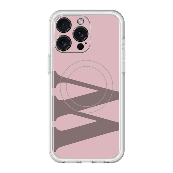 スリムプロテクションプレミアムケース with MagSafe［ オリジナル - initial color - W dusty pink ］