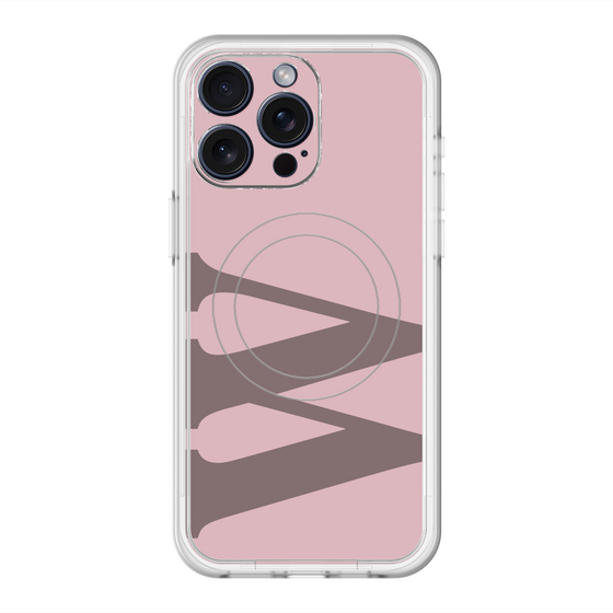 スリムプロテクションプレミアムケース with MagSafe［ オリジナル - initial color - W dusty pink ］