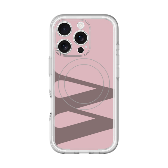 スリムプロテクションプレミアムケース with MagSafe［ オリジナル - initial color - W dusty pink ］