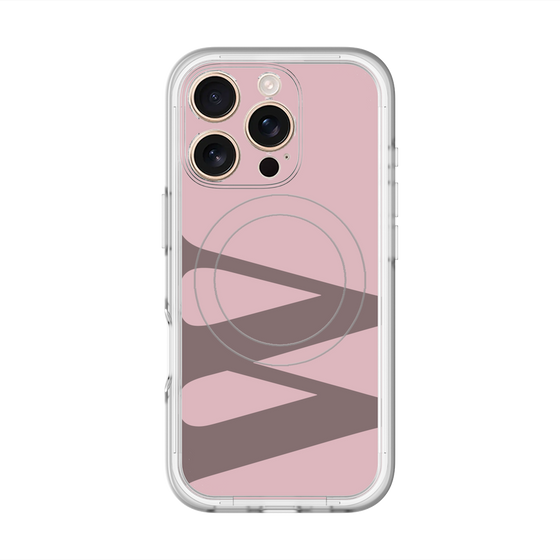 スリムプロテクションプレミアムケース with MagSafe［ オリジナル - initial color - W dusty pink ］