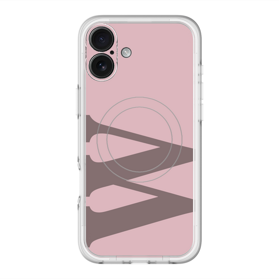 スリムプロテクションプレミアムケース with MagSafe［ オリジナル - initial color - W dusty pink ］