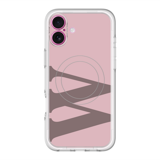 スリムプロテクションプレミアムケース with MagSafe［ オリジナル - initial color - W dusty pink ］