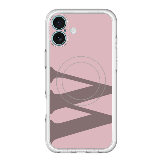 スリムプロテクションプレミアムケース with MagSafe［ オリジナル - initial color - W dusty pink ］