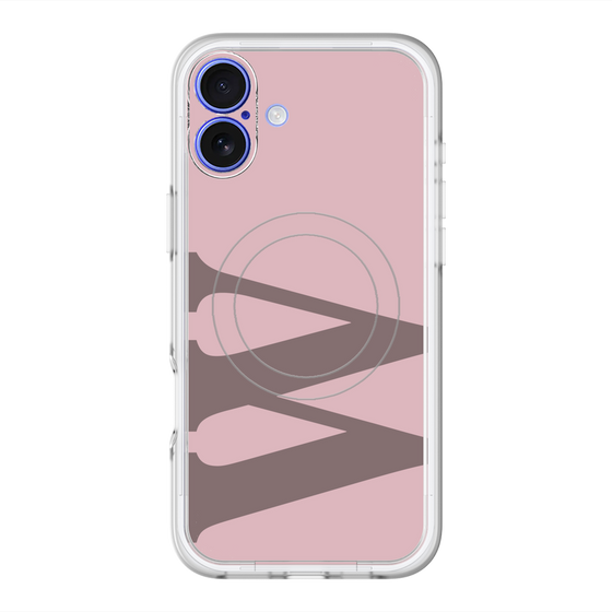 スリムプロテクションプレミアムケース with MagSafe［ オリジナル - initial color - W dusty pink ］