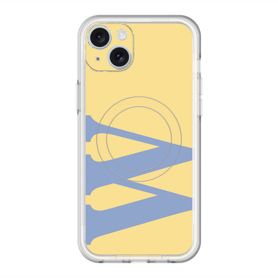 スリムプロテクションプレミアムケース with MagSafe［ オリジナル - initial color - W yellow ］