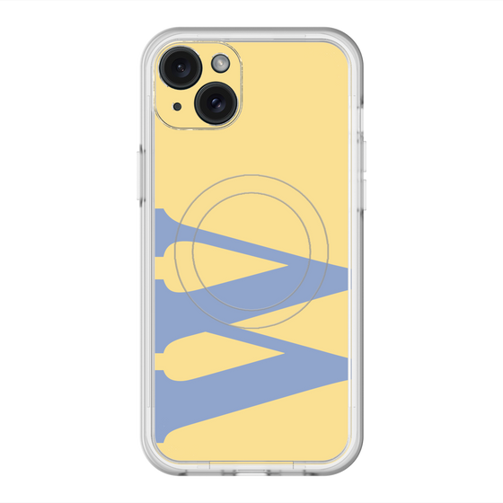 スリムプロテクションプレミアムケース with MagSafe［ オリジナル - initial color - W yellow ］