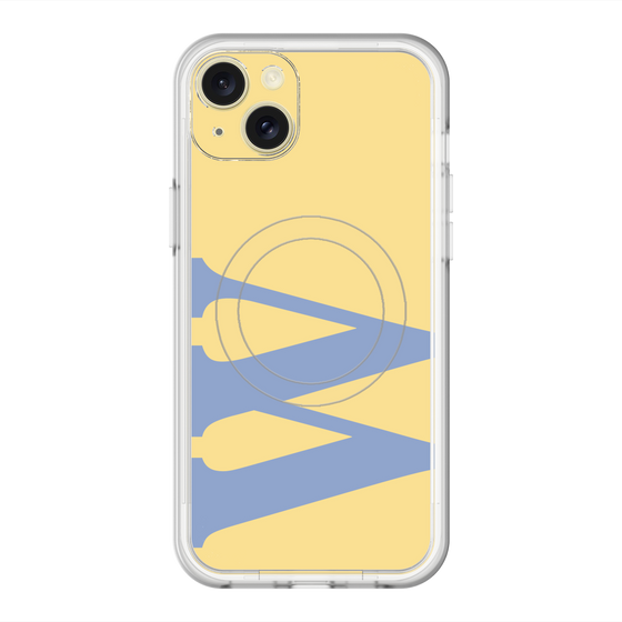 スリムプロテクションプレミアムケース with MagSafe［ オリジナル - initial color - W yellow ］