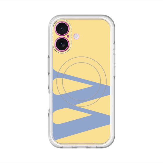 スリムプロテクションプレミアムケース with MagSafe［ オリジナル - initial color - W yellow ］