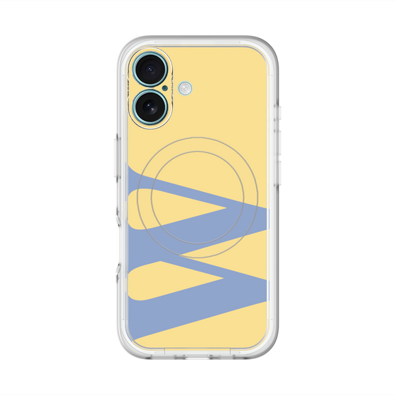 スリムプロテクションプレミアムケース with MagSafe［ オリジナル - initial color - W yellow ］