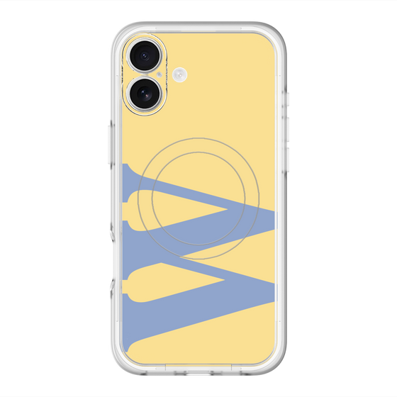 スリムプロテクションプレミアムケース with MagSafe［ オリジナル - initial color - W yellow ］