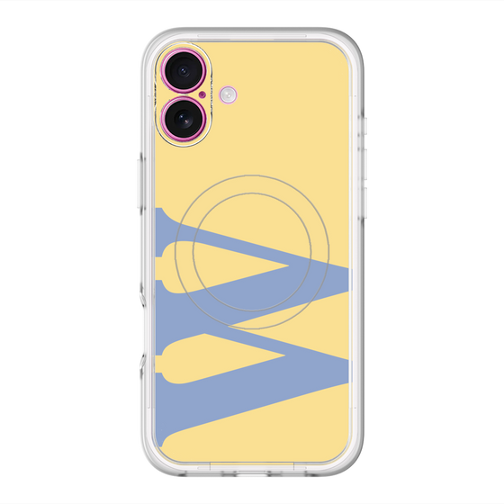スリムプロテクションプレミアムケース with MagSafe［ オリジナル - initial color - W yellow ］