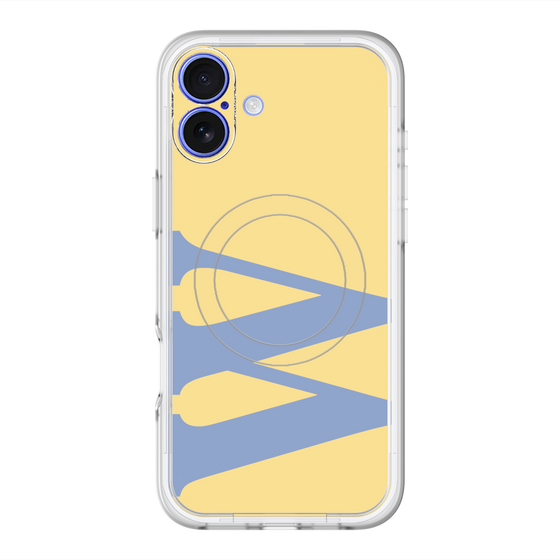 スリムプロテクションプレミアムケース with MagSafe［ オリジナル - initial color - W yellow ］