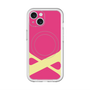 スリムプロテクションプレミアムケース with MagSafe［ オリジナル - initial color - X pink ］