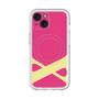 スリムプロテクションプレミアムケース with MagSafe［ オリジナル - initial color - X pink ］