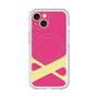 スリムプロテクションプレミアムケース with MagSafe［ オリジナル - initial color - X pink ］
