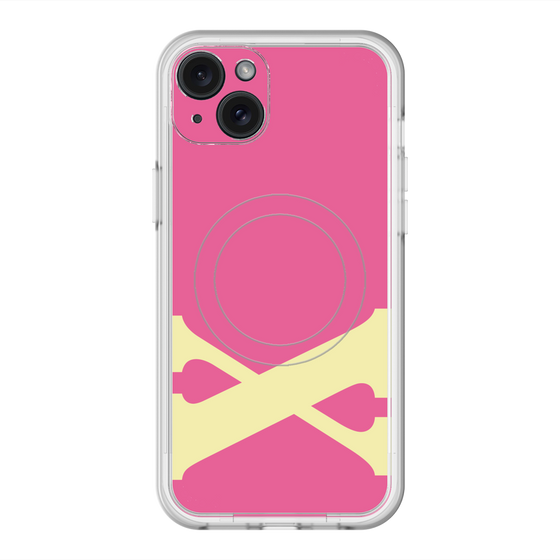 スリムプロテクションプレミアムケース with MagSafe［ オリジナル - initial color - X pink ］