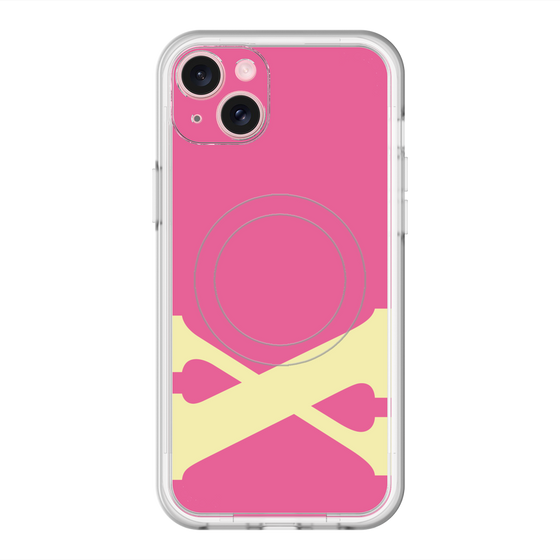 スリムプロテクションプレミアムケース with MagSafe［ オリジナル - initial color - X pink ］