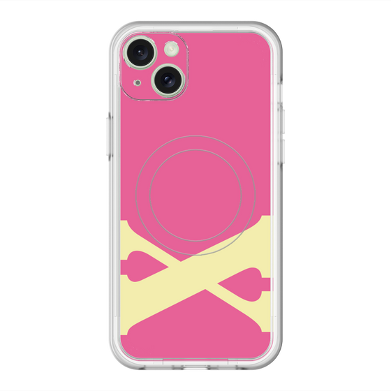 スリムプロテクションプレミアムケース with MagSafe［ オリジナル - initial color - X pink ］