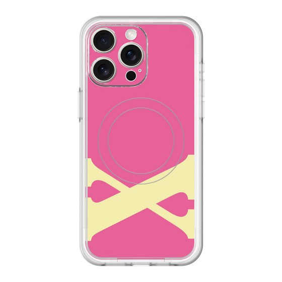 スリムプロテクションプレミアムケース with MagSafe［ オリジナル - initial color - X pink ］
