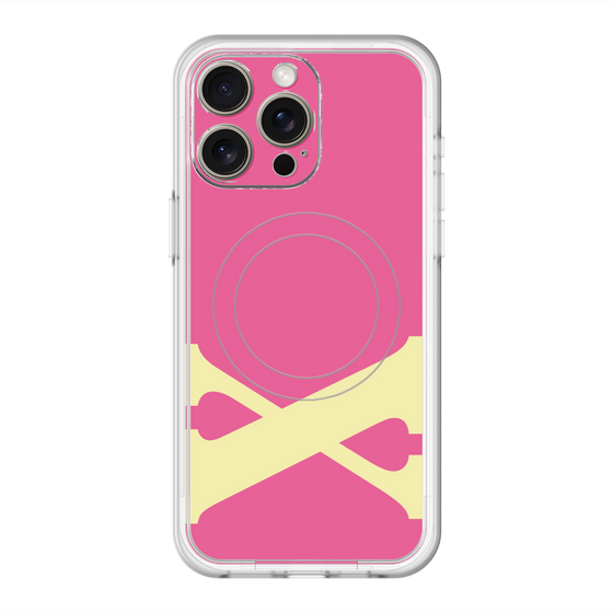 スリムプロテクションプレミアムケース with MagSafe［ オリジナル - initial color - X pink ］