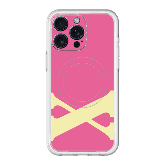 スリムプロテクションプレミアムケース with MagSafe［ オリジナル - initial color - X pink ］