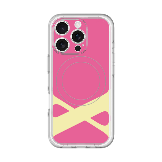 スリムプロテクションプレミアムケース with MagSafe［ オリジナル - initial color - X pink ］
