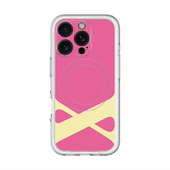 スリムプロテクションプレミアムケース with MagSafe［ オリジナル - initial color - X pink ］