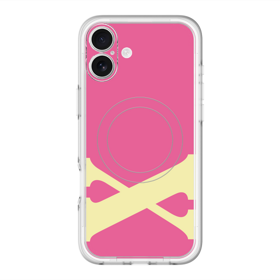 スリムプロテクションプレミアムケース with MagSafe［ オリジナル - initial color - X pink ］