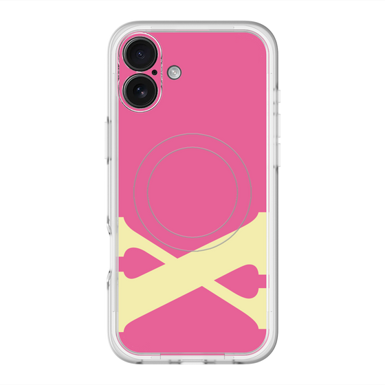 スリムプロテクションプレミアムケース with MagSafe［ オリジナル - initial color - X pink ］