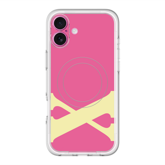 スリムプロテクションプレミアムケース with MagSafe［ オリジナル - initial color - X pink ］