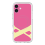 スリムプロテクションプレミアムケース with MagSafe［ オリジナル - initial color - X pink ］