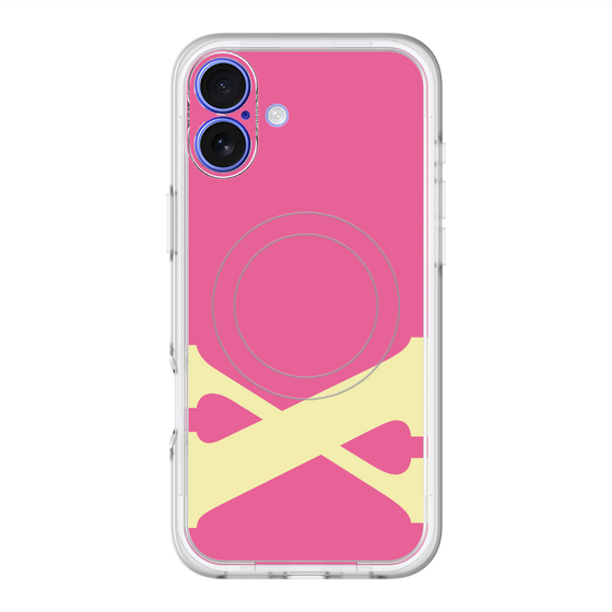 スリムプロテクションプレミアムケース with MagSafe［ オリジナル - initial color - X pink ］