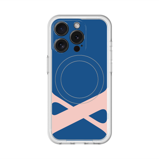 スリムプロテクションプレミアムケース with MagSafe［ オリジナル - initial color - X navy ］
