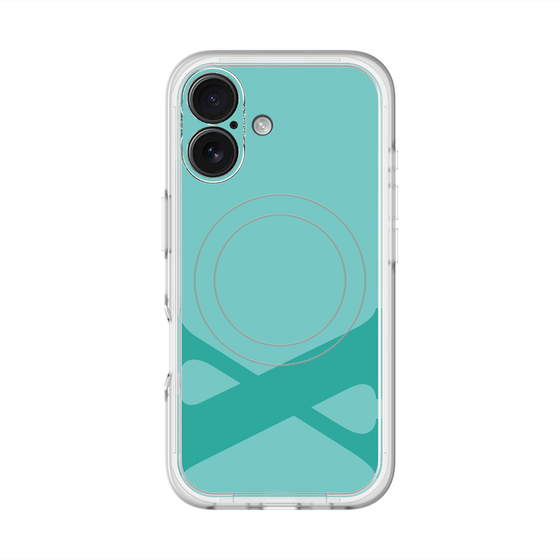 スリムプロテクションプレミアムケース with MagSafe［ オリジナル - initial color - X light green ］