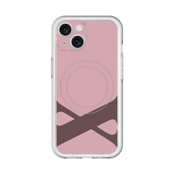 スリムプロテクションプレミアムケース with MagSafe［ オリジナル - initial color - X dusty pink ］