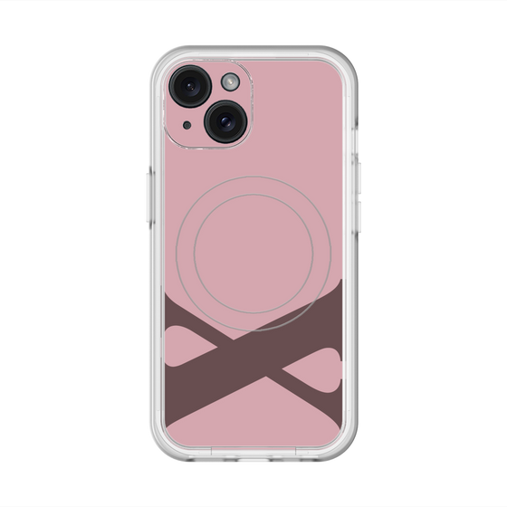 スリムプロテクションプレミアムケース with MagSafe［ オリジナル - initial color - X dusty pink ］