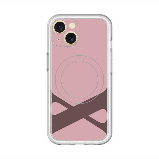 スリムプロテクションプレミアムケース with MagSafe［ オリジナル - initial color - X dusty pink ］
